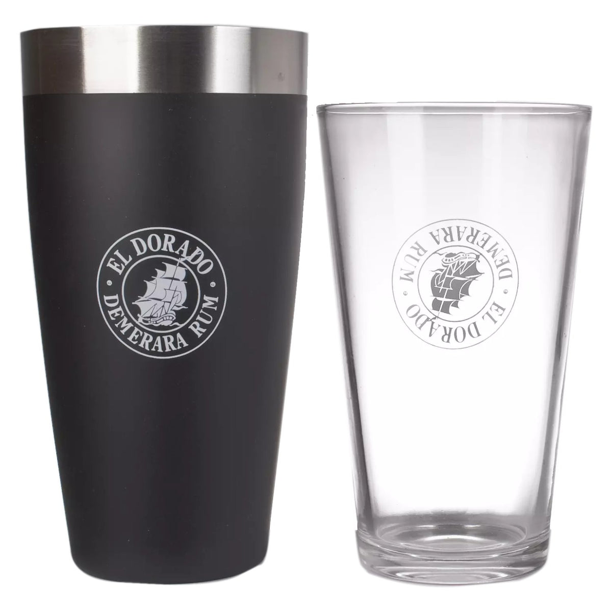 El Dorado Boston cocktail shaker with glass