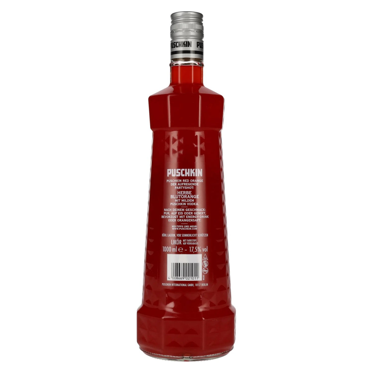 Puschkin RED Orange 17.5% ABV 1 litre
