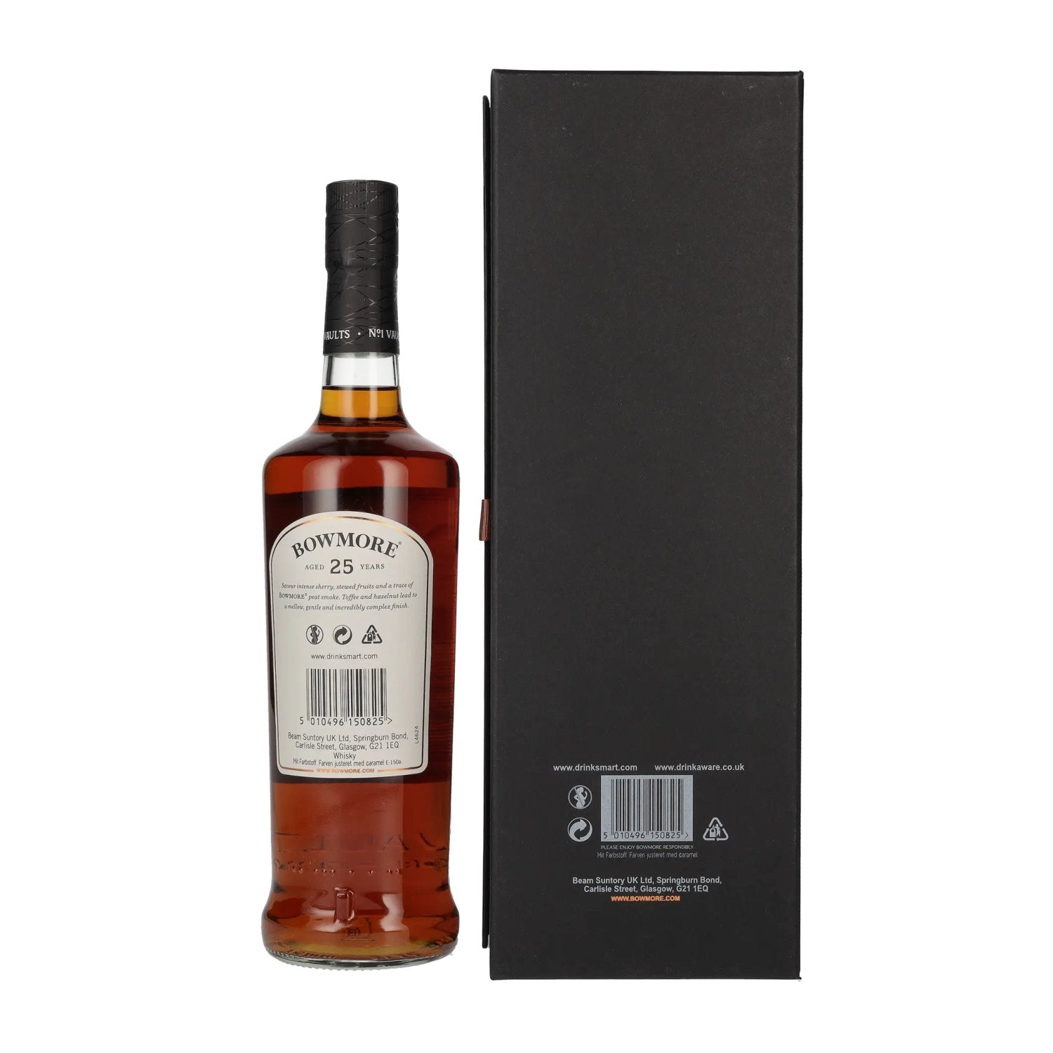 Bowmore 25 Years Old Islay Single Malt 43% Vol. 0,7l en boîte cadeau