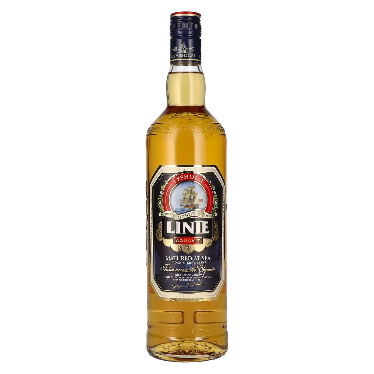 Linie Aquavit Authentic 41,5 % vol. 1 l