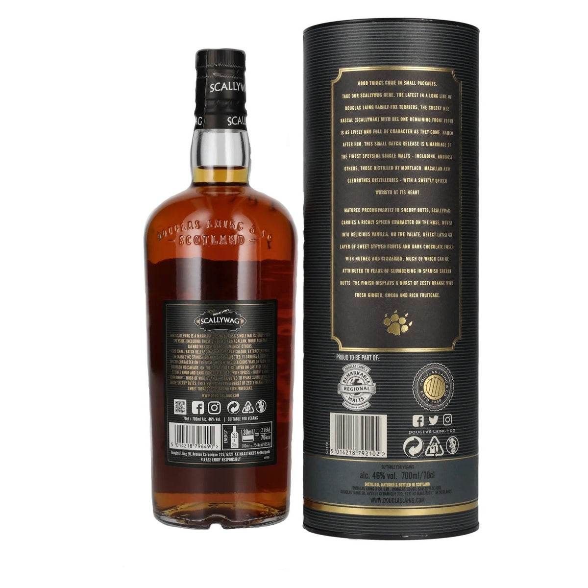Douglas Laing Scallywag Speyside Blended Malt 46% vol. 0,7 l in geschenkverpakking