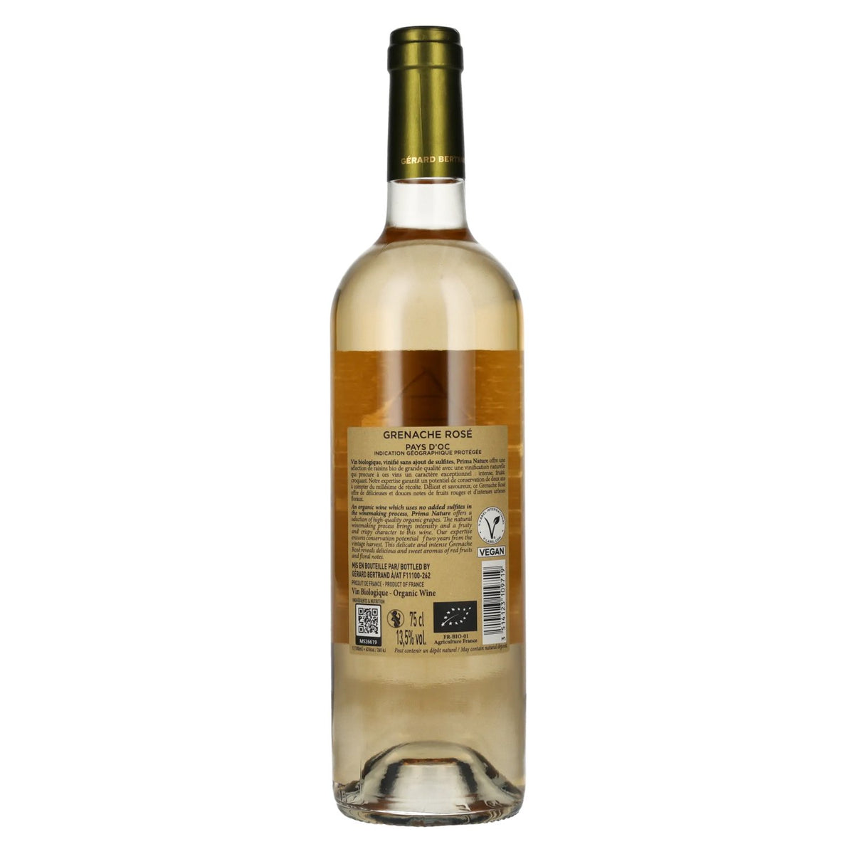 Gérard Bertrand Prima Nature Grenache Rosé Organic Wine 2024 13.5% vol. 0.75l