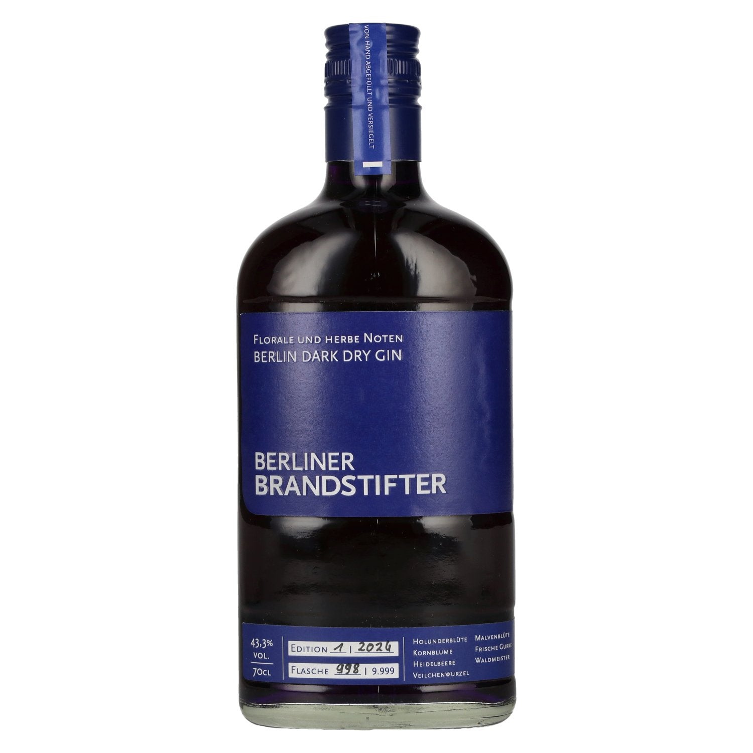 Berliner Brandstifter Berlin DARK Dry Gin Edition 1. 2024 43,3% Vol. 0,7l