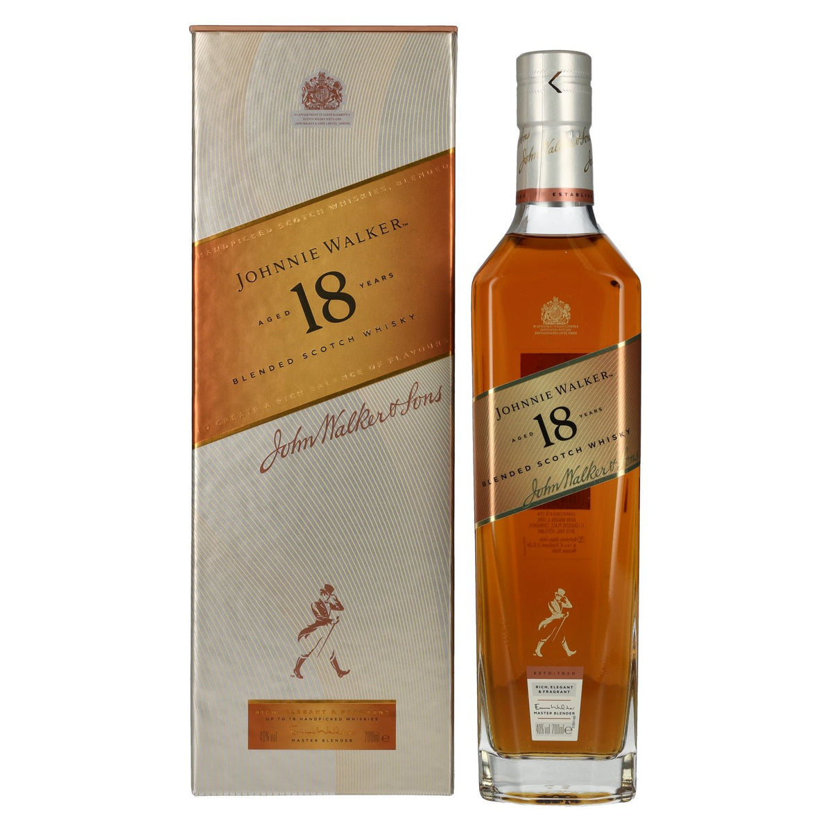 Johnnie Walker 18 Years Old Blended Scotch Whisky 40% Vol. 0,7l in Geschenkbox