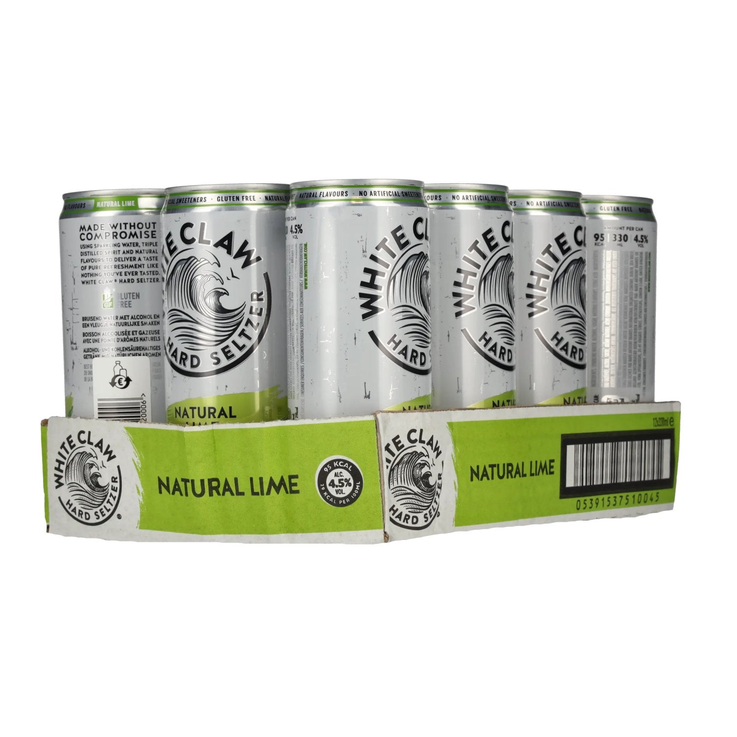 White Claw Hard Seltzer Natural Lime 4,5% Vol. 12x0,33l Dosen Pfand