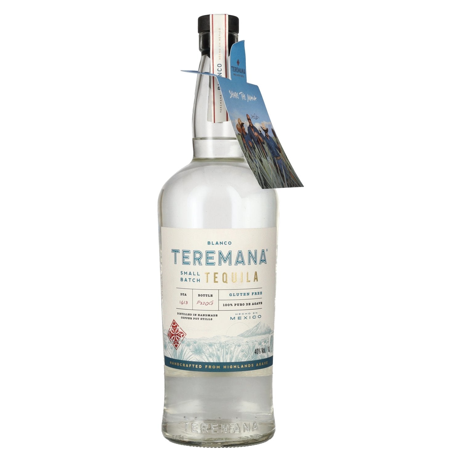 Teremana Tequila Blanco 100% Puro de Agave Small Batch 40% Vol. 1l