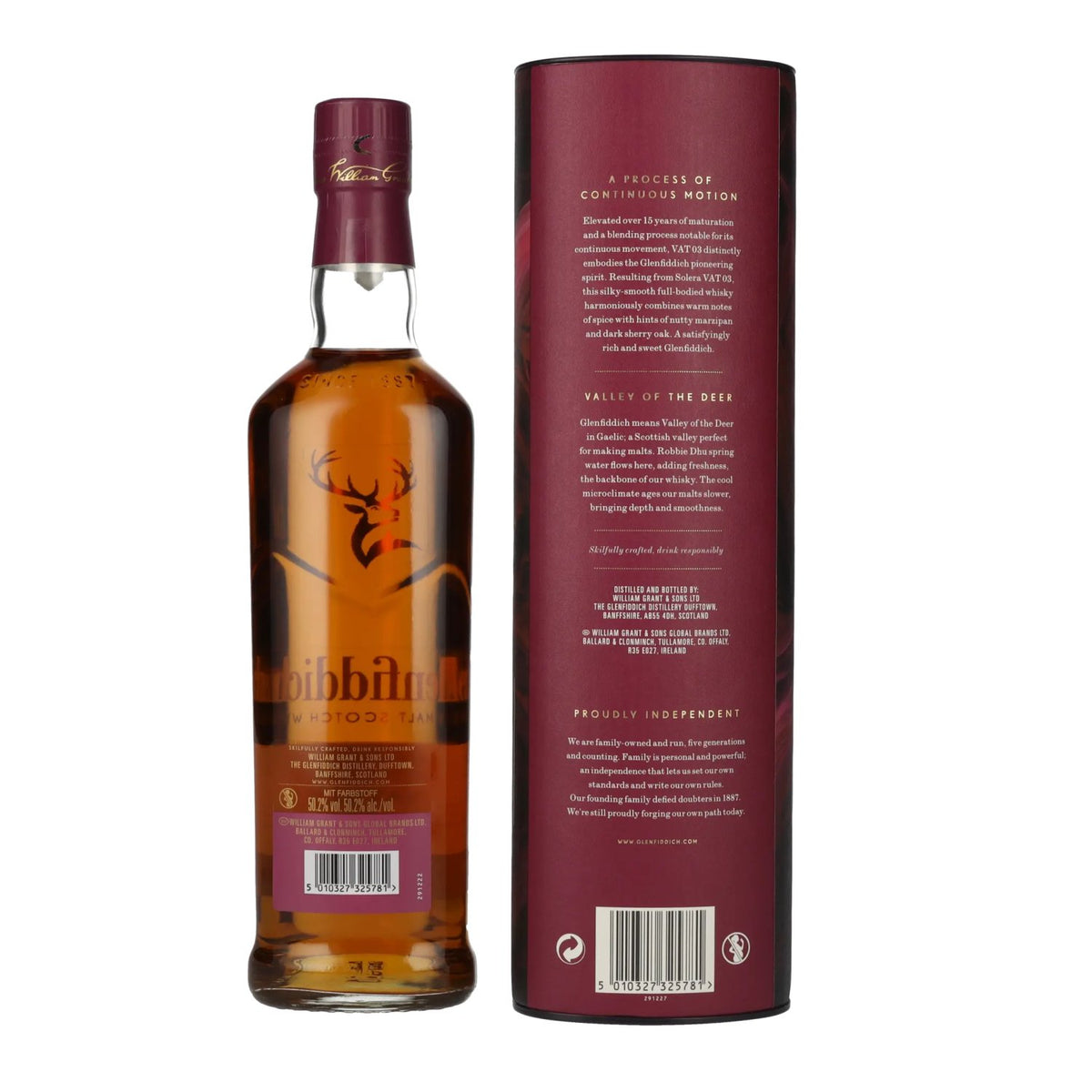 Glenfiddich 15 Years Old Perpetual Collection VAT 03 50,2% vol. 0,7 l in geschenkverpakking