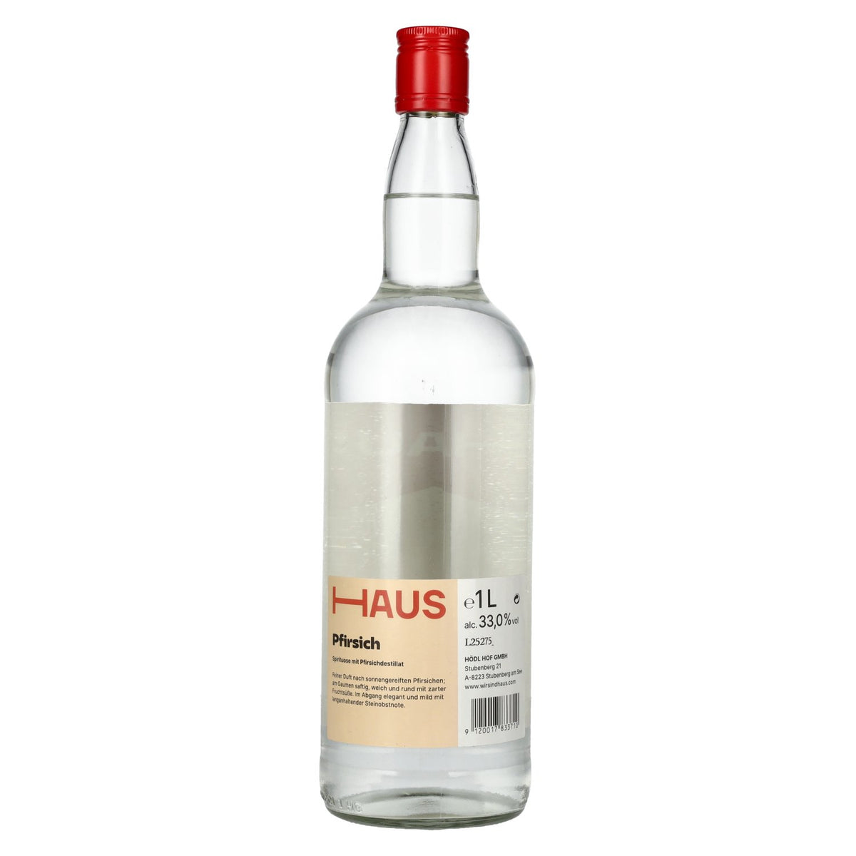 Hödl Hof HAUS PFIRSICH Liqueur 33 % vol. 1 l