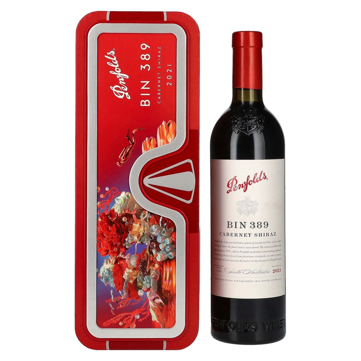 Penfolds BIN 389 Cabernet Shiraz 2021 14,5% Vol. 0,75l in Geschenkbox
