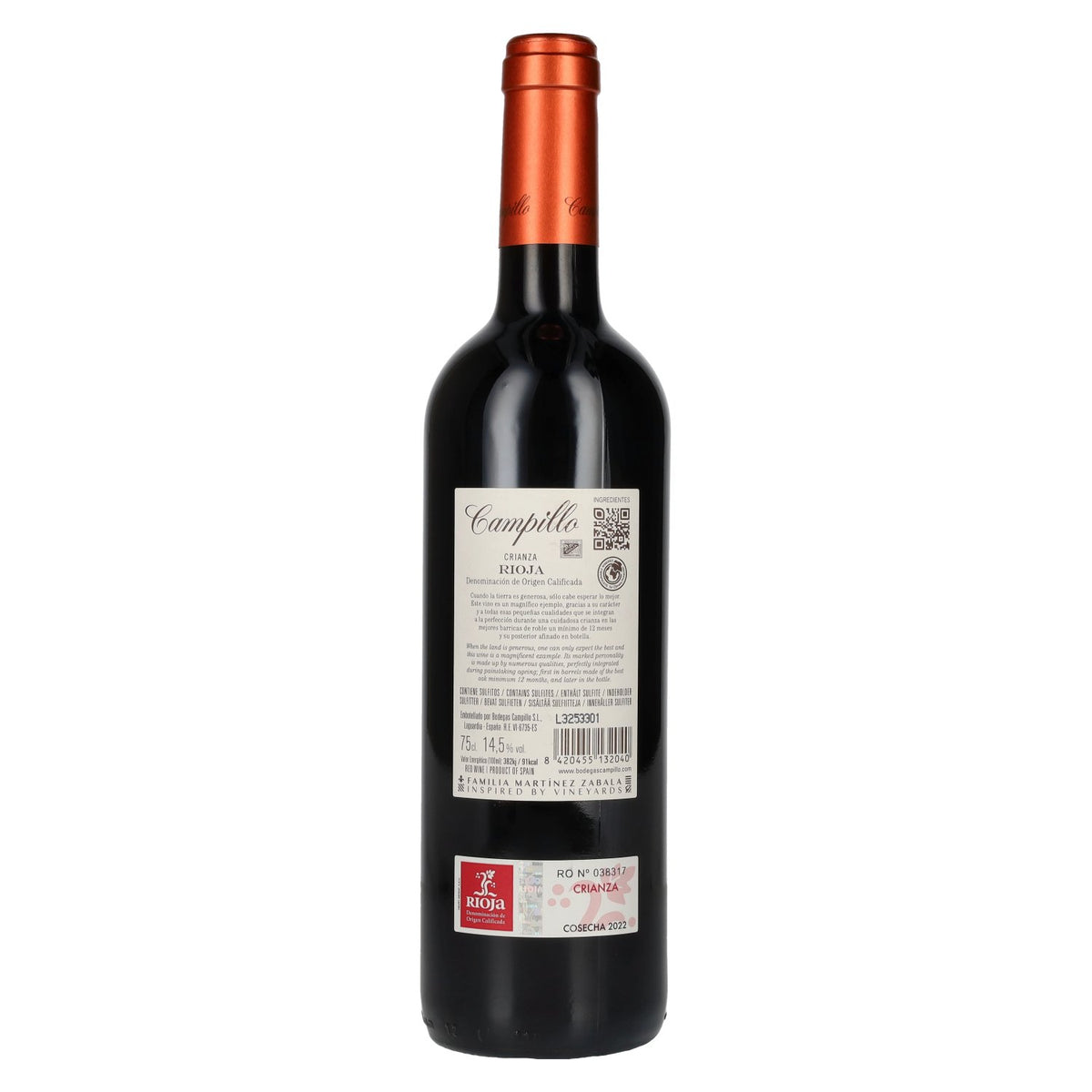 Campillo Crianza Rioja DOC 2022 14,5% Vol. 0,75l