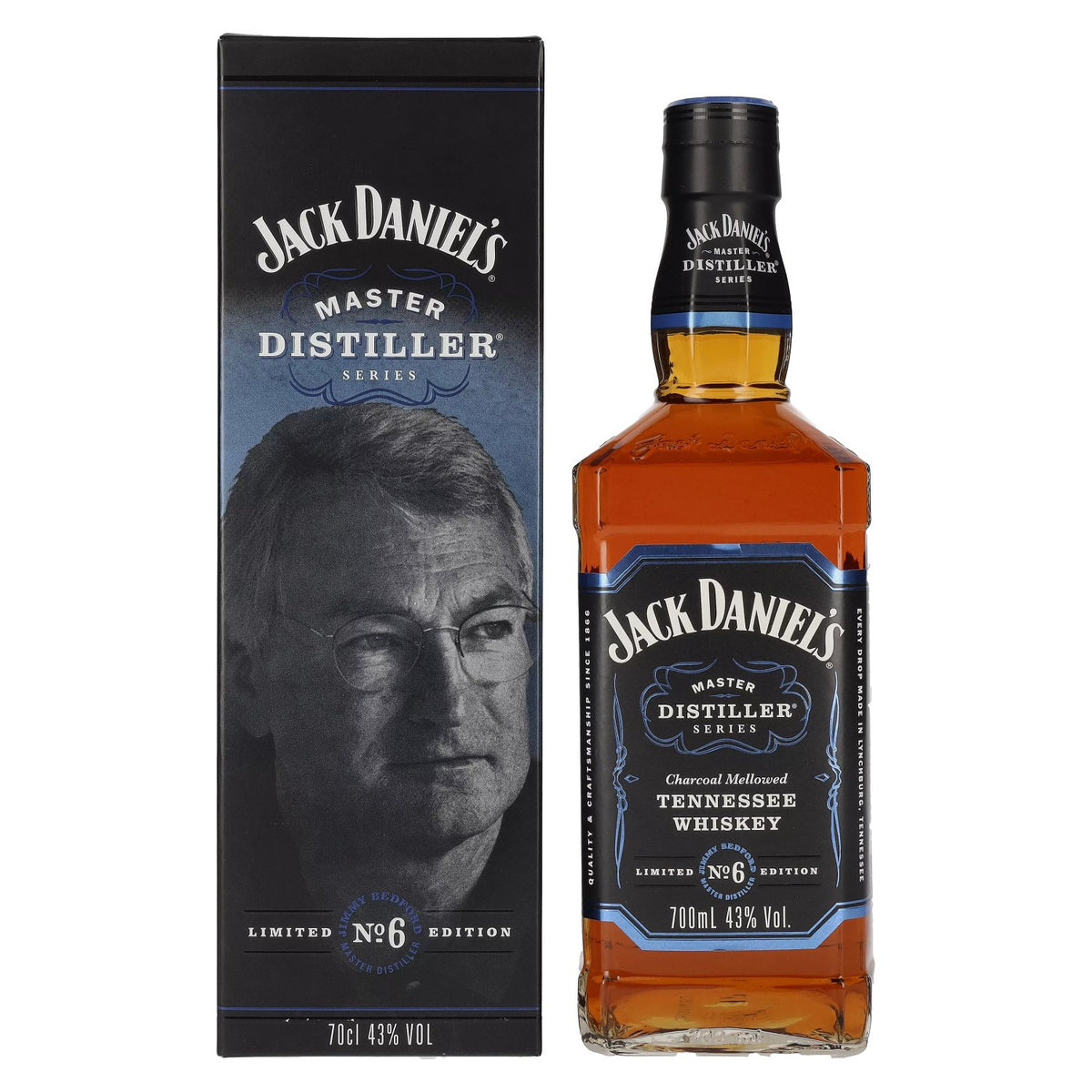 Jack Daniel's MASTER DISTILLER Series n° 6, édition limitée, 43 % vol., 0,7 l, dans un coffret cadeau