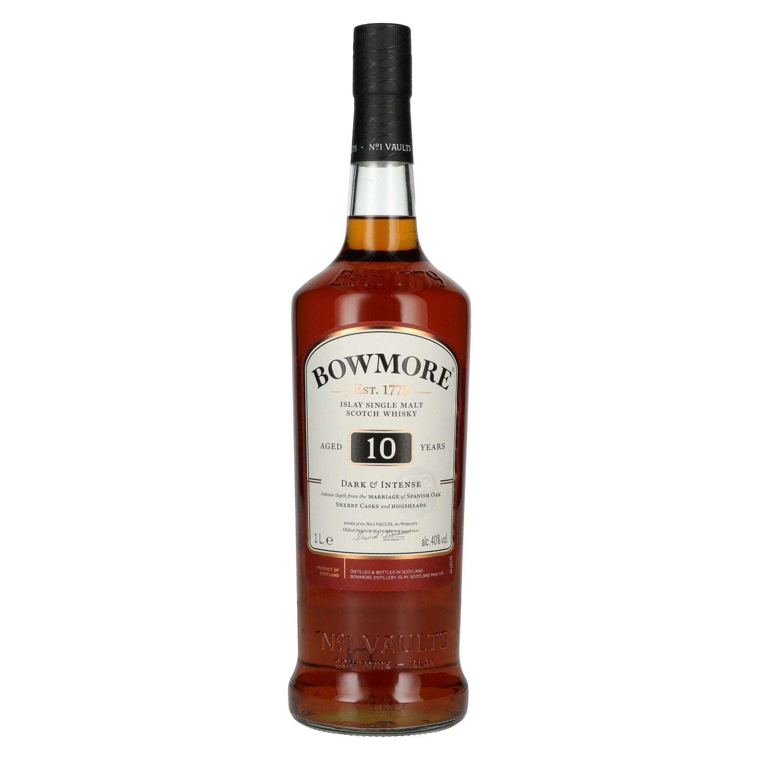 Bowmore 10 Years Old DARK & INTENSE Travel Exclusive 40% Vol. 1l