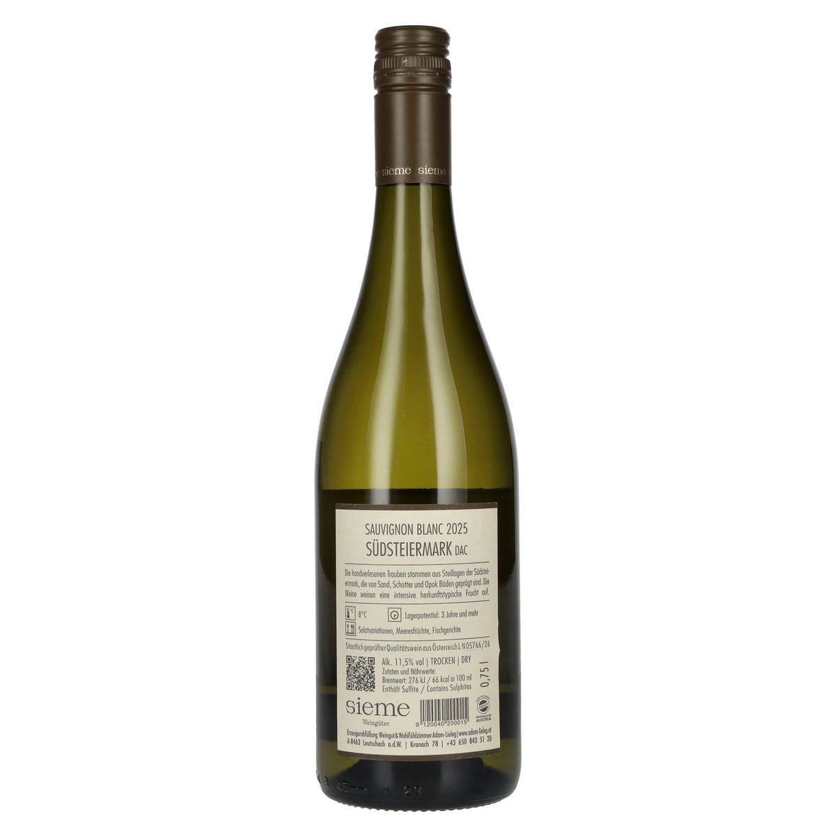 Adam-Lieleg Sauvignon Blanc Südsteiermark DAC 2025 11,5% Vol. 0,75l