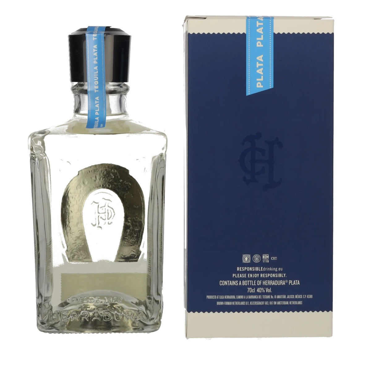 Herradura Tequila PLATA 100% agave 40% vol. 0,7 l in geschenkverpakking