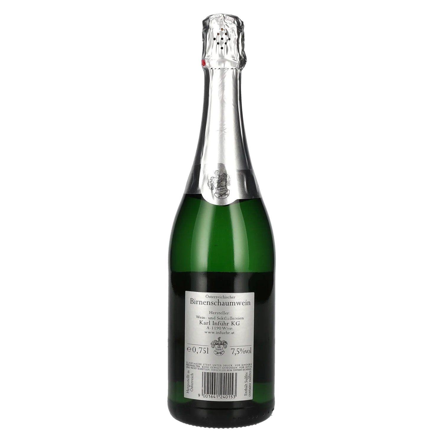 Inführ Frucht Vin mousseux de poire 7% vol. 0,75l