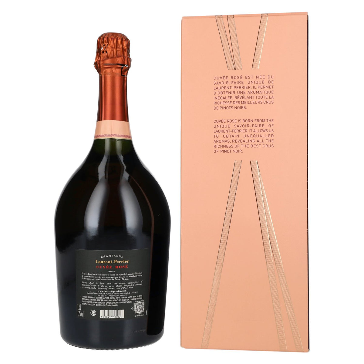 Laurent Perrier Champagne CUVÉE ROSÉ Brut 12% vol. 1.5l in geschenkverpakking