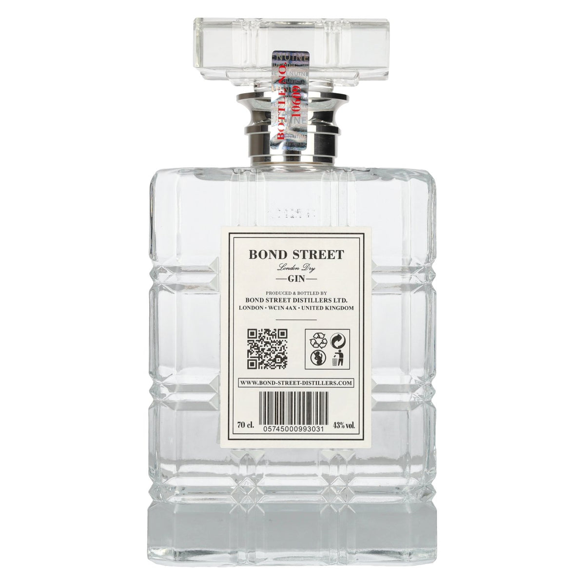 Bond Street London Dry Gin 43% ABV 0.7l