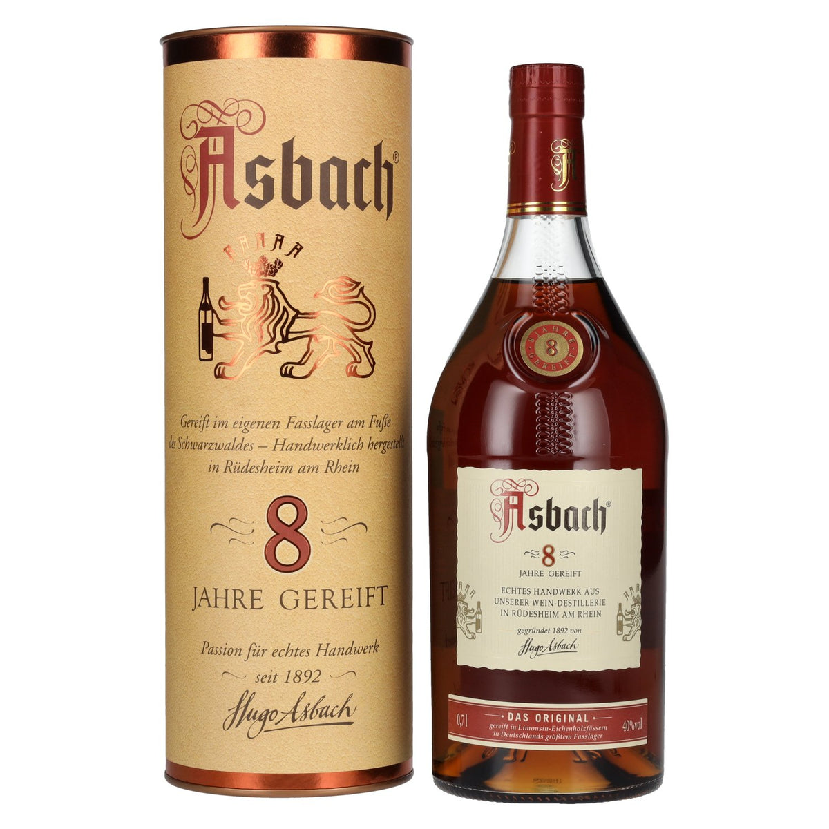 Asbach Privatbrand 8 Years 40% Vol. 0,7l in Geschenkbox