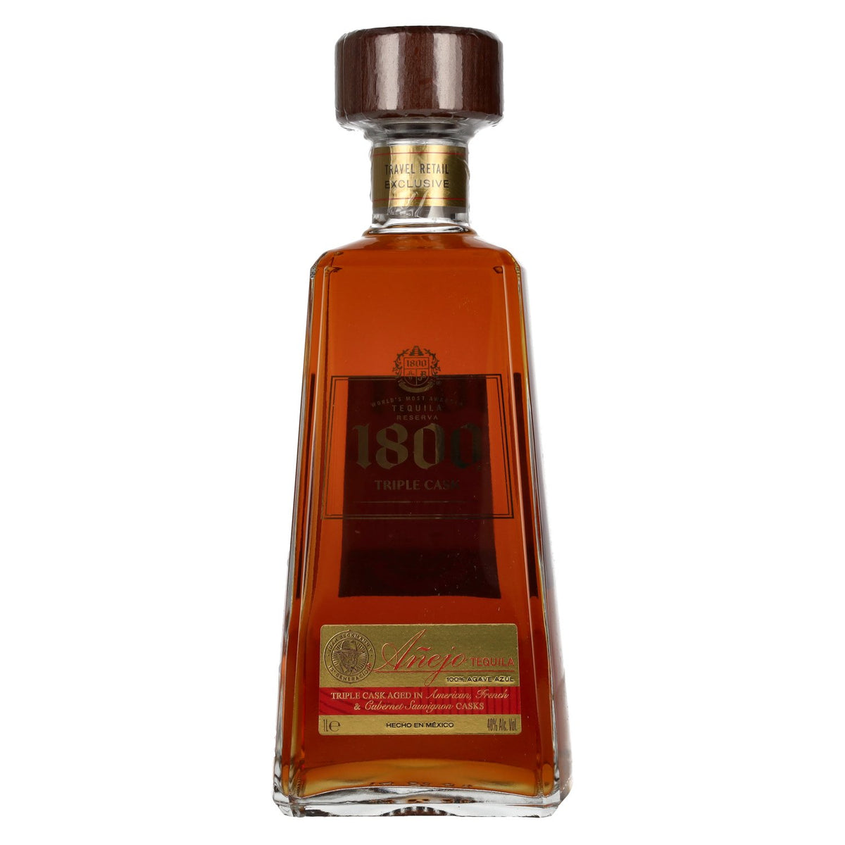1800 Tequila AÑEJO Triple Cask 100% agave 40% vol. 1 l