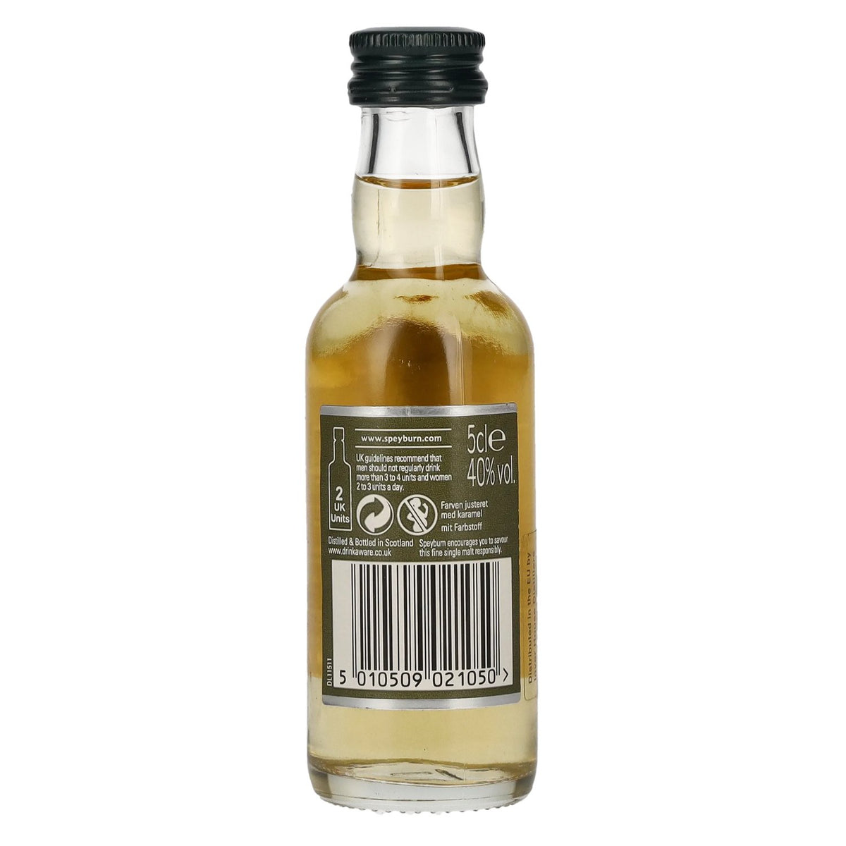 Speyburn 10 ans d'âge, whisky single malt écossais du Speyside, 40 % vol., 0,05 l