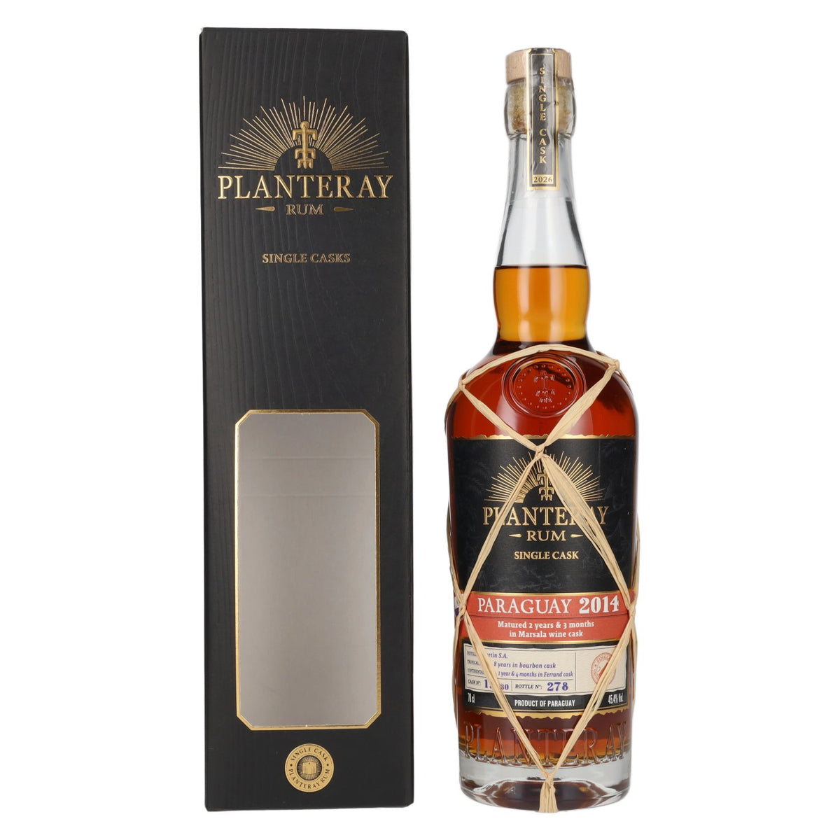 Planteray Rum PARAGUAY Single Cask Marsala Barrel 2014 45,4% Vol. 0,7l in Geschenkbox