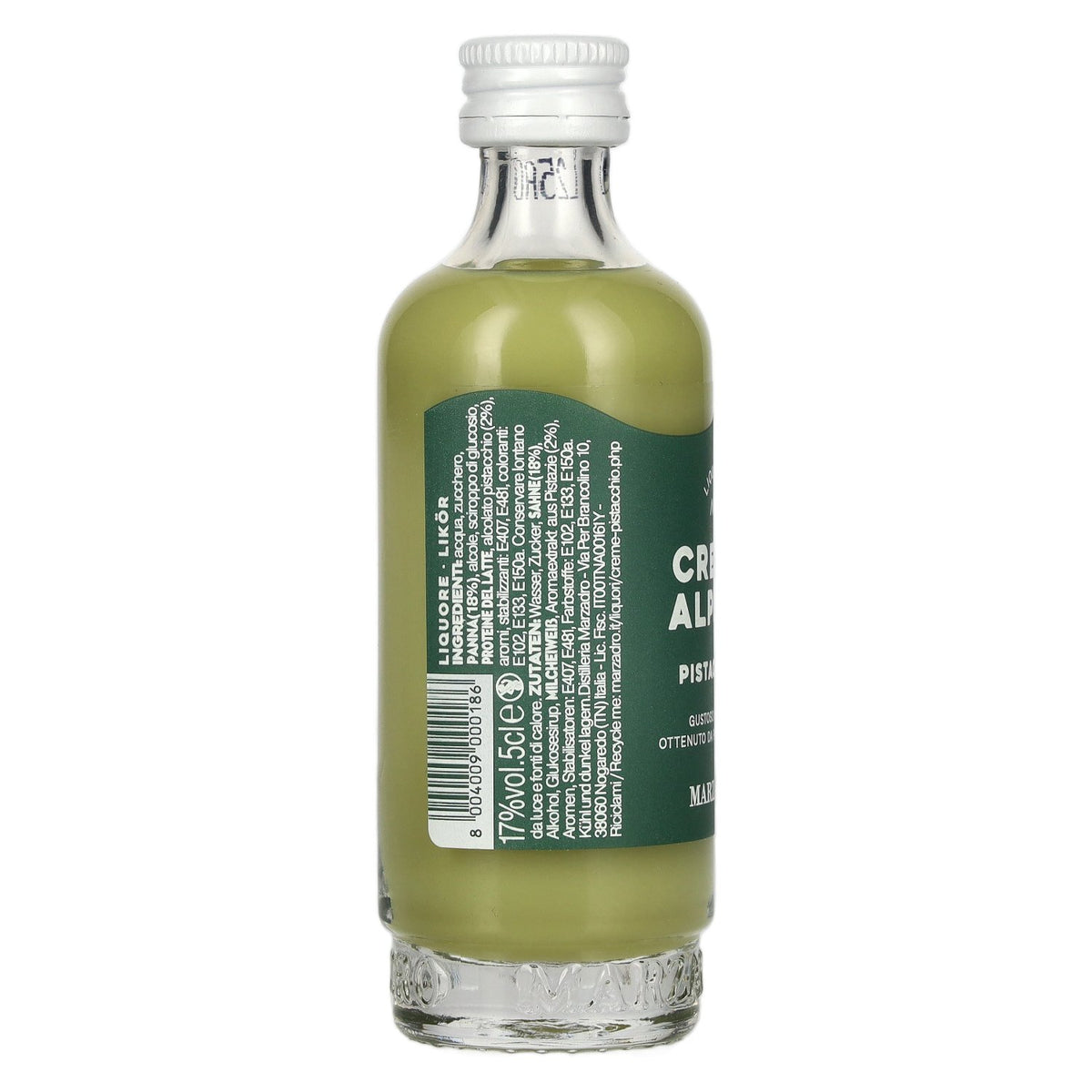 Marzadro Crema Alpina Pistacchio Likeur 17% vol. 0,05 l