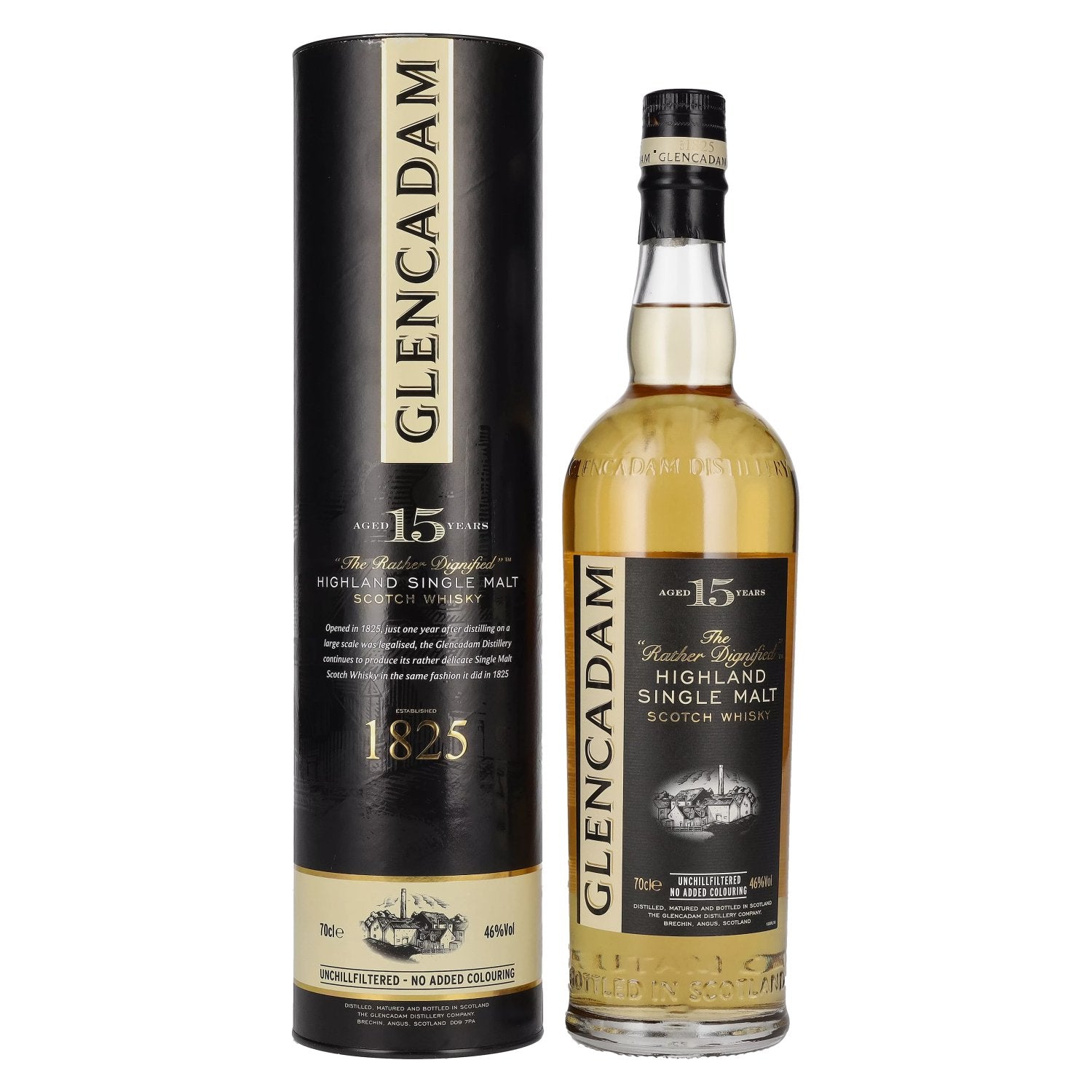 Glencadam 15 Years Old Highland Single Malt Scotch Whisky 46% Vol. 0,7l en boîte cadeau