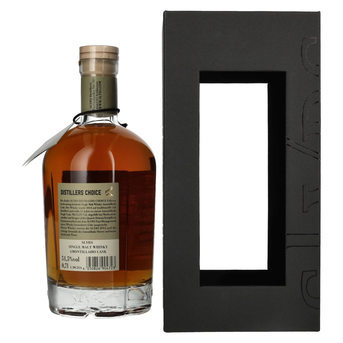 Slyrs DISTILLERS CHOICE Helmut Knöpfle Amontillado Cask Single Malt Whisky 51.5% vol. 0.7l in a gift box