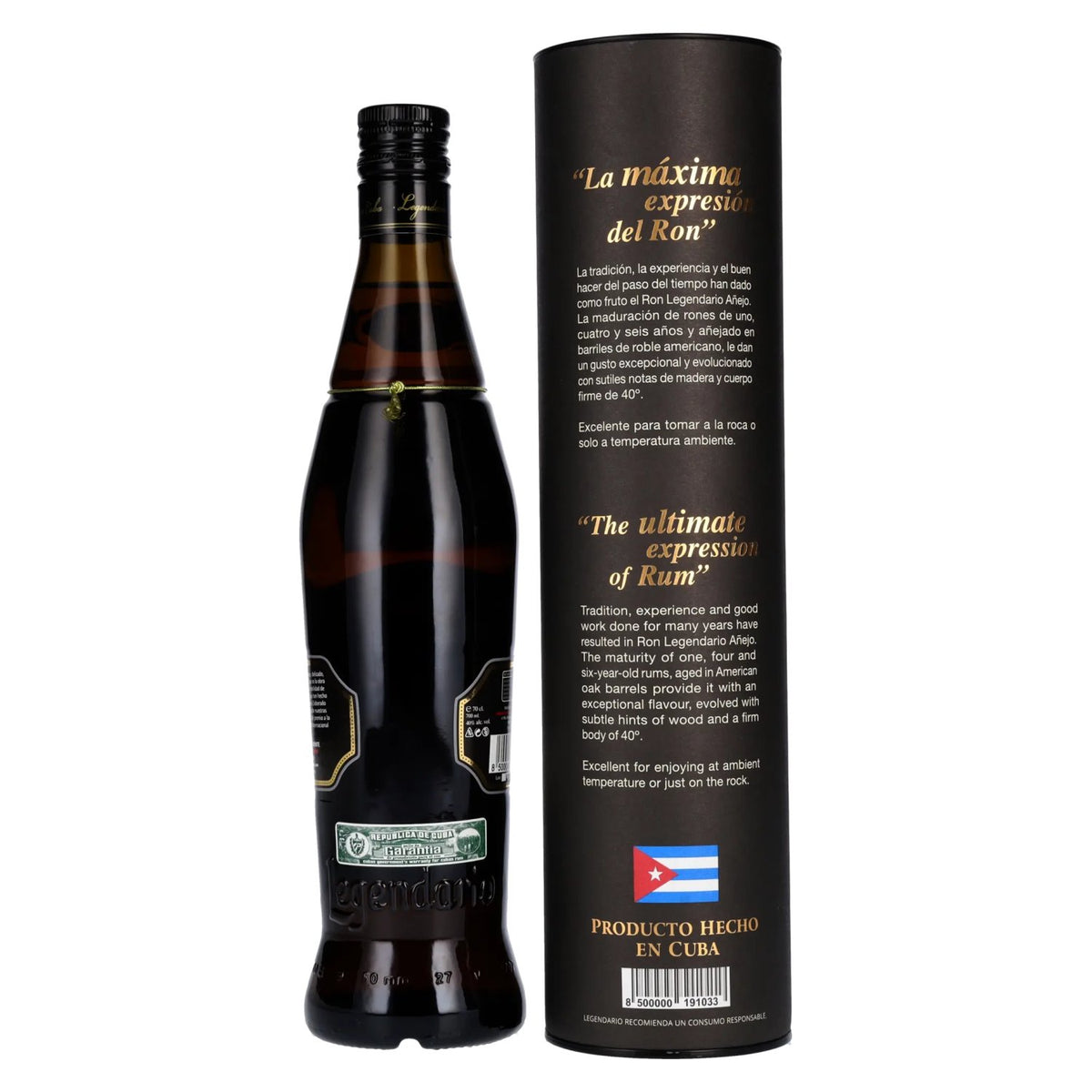 Legendario Ron 9 Añejo 40 % vol., 0,7 l, dans un coffret cadeau