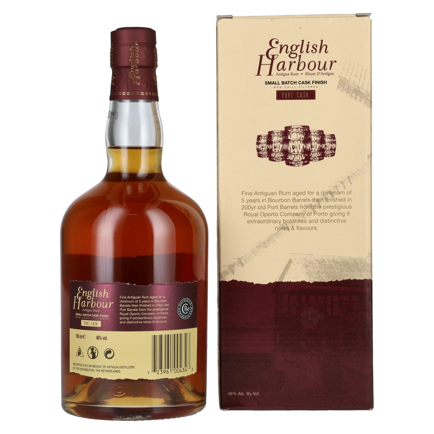 English Harbour PORT CASK FINISH Small Batch Antigua Rum 46% Vol. 0,7l in geschenkverpakking