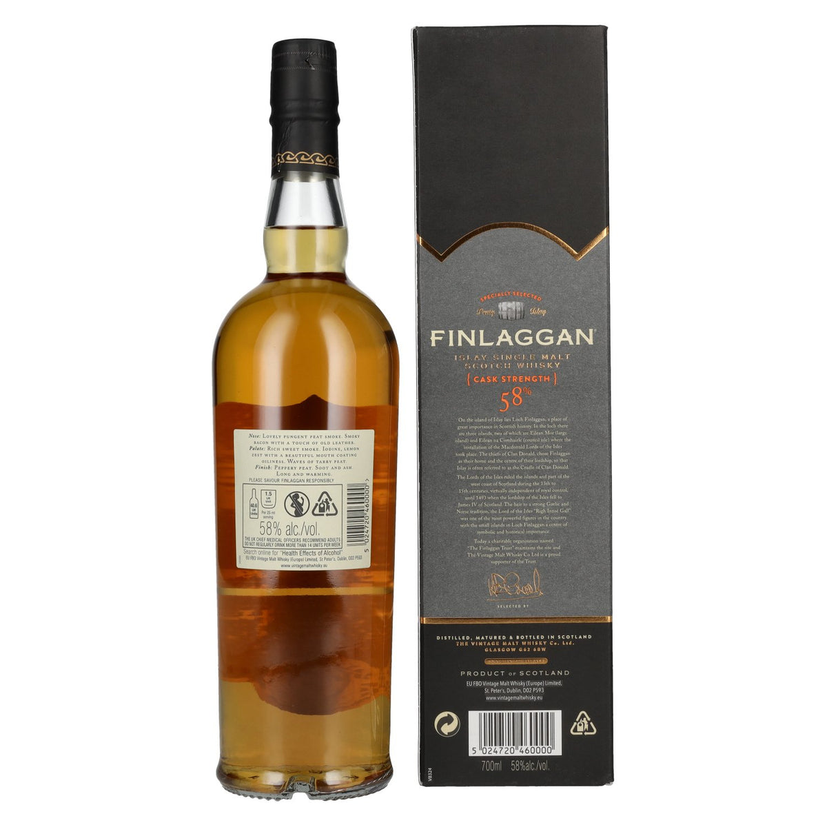 Finlaggan Cask Strength Small Batch Release 58% Vol. 0,7l in Geschenkbox