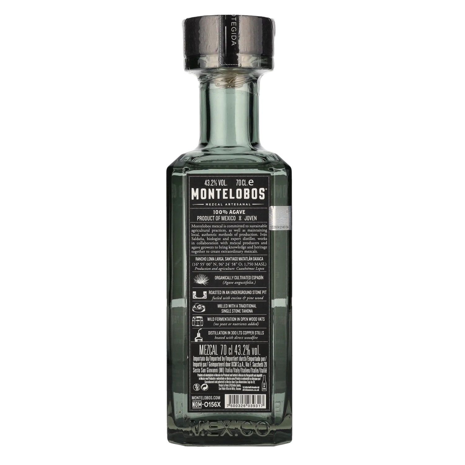 Montelobos ESPADÍN Joven 100% Agave Mezcal Artesanal 43,2% Vol. 0,7l