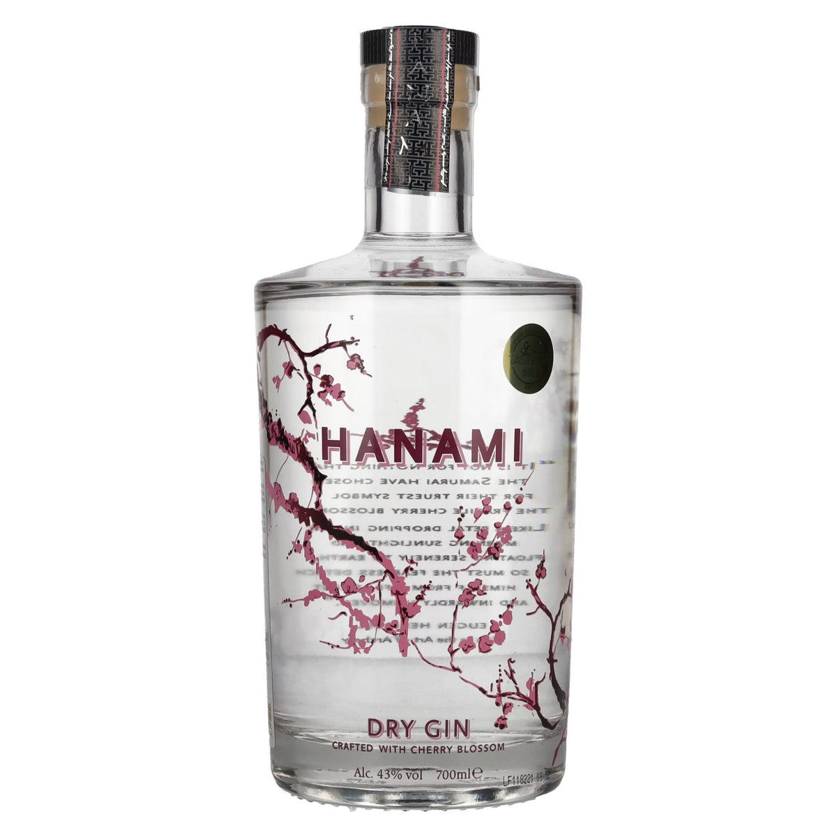 Hanami Dry Gin 43% vol. 0,7 l