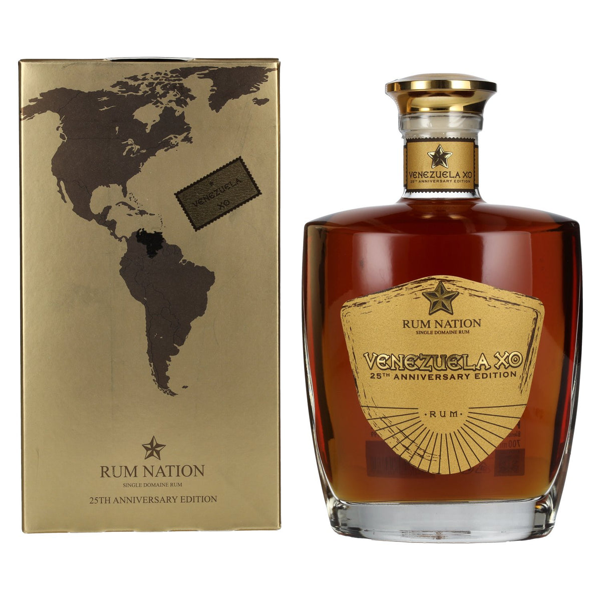 Rum Nation Venezuela XO 25th Anniversary Edition 43% vol. 0,7 l in geschenkverpakking