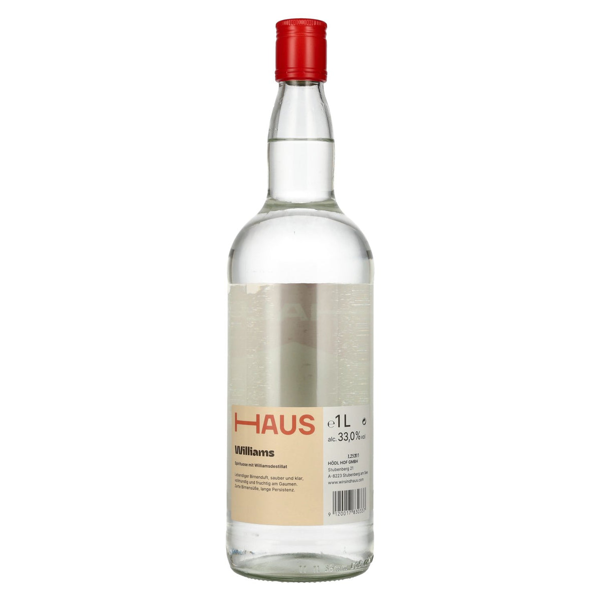 Hödl Hof HAUS WILLIAMS Spirit 33% vol. 1 l