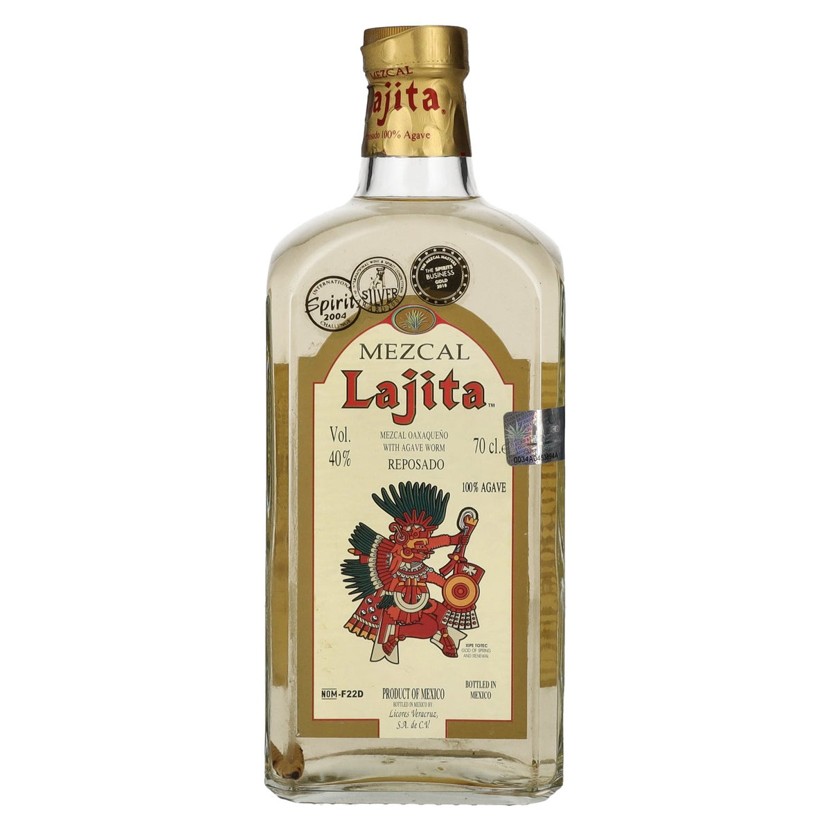 Lajita Mezcal REPOSADO with Agave Worm 40% Vol. 0,7l