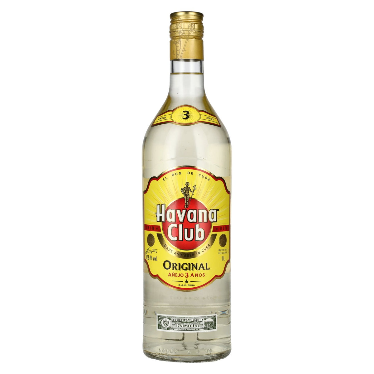 Havana Club Añejo 3 Años Rum 37,5 % vol., 1 l