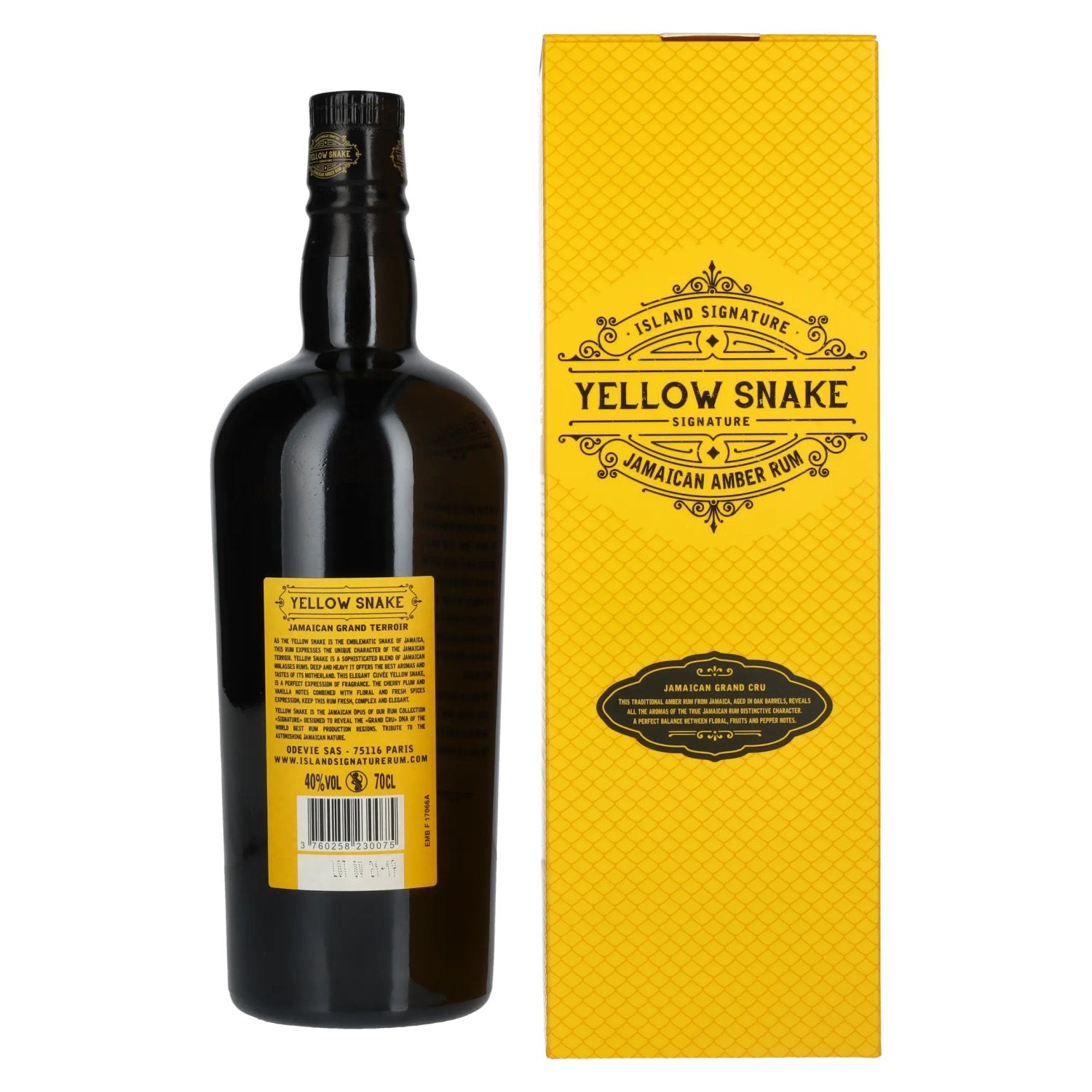 Yellow Snake Jamaican Amber Rum 40% Vol. 0,7l in gift box