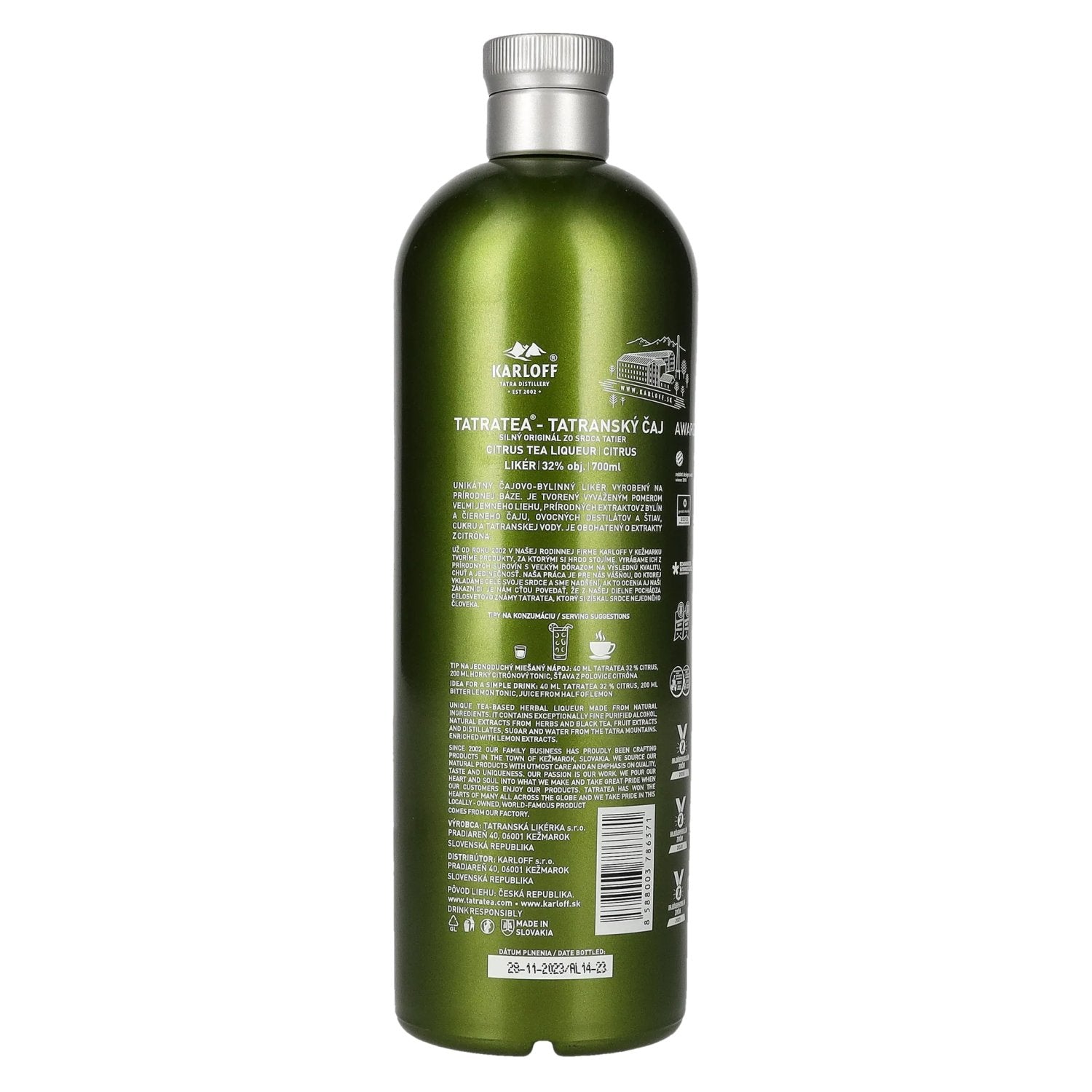 TATRATEA Liqueur de thé aux agrumes 32% vol. 0,7l