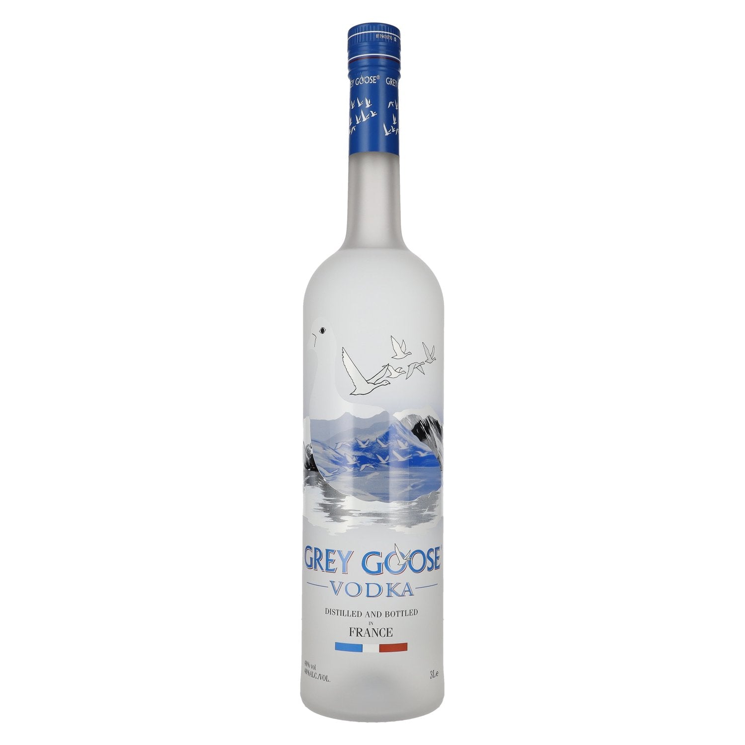 Grey Goose Vodka 40% ABV 3l + LED light sticker