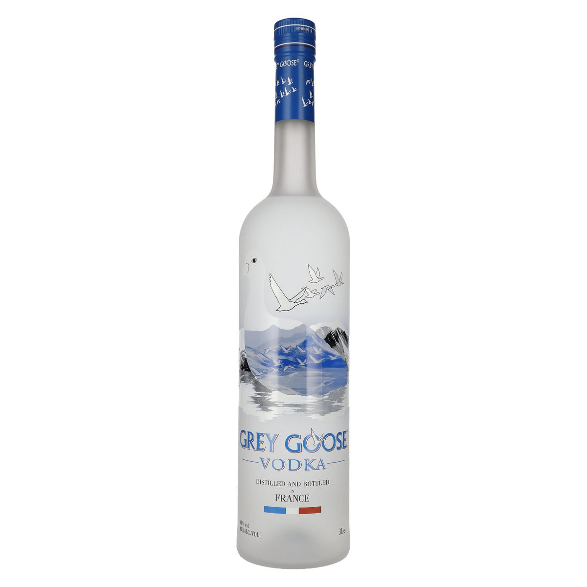 Grey Goose Vodka 40% ABV 3l + LED light sticker