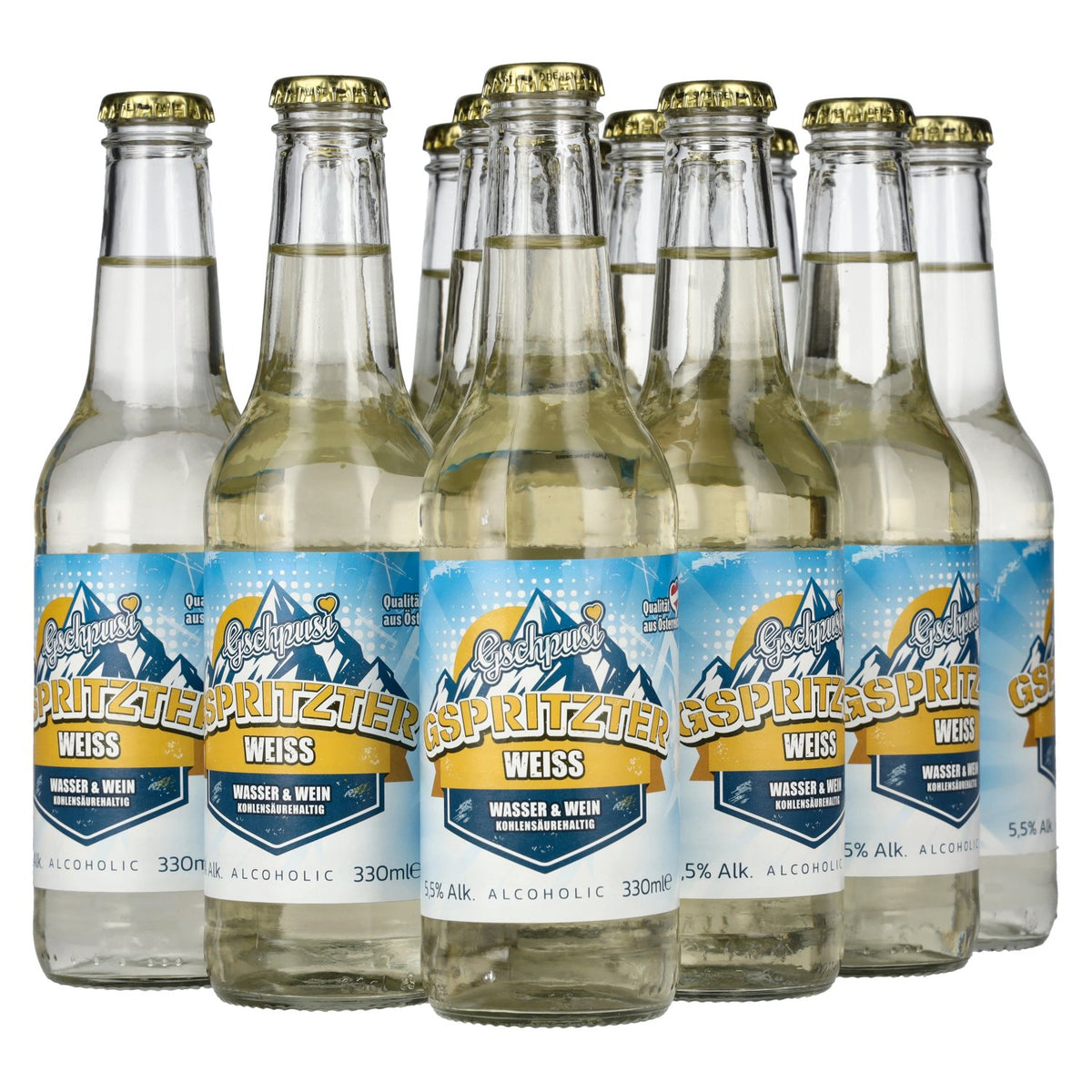 Gschpusi gspritzter weiss 5,5% Vol. 12x0,33l