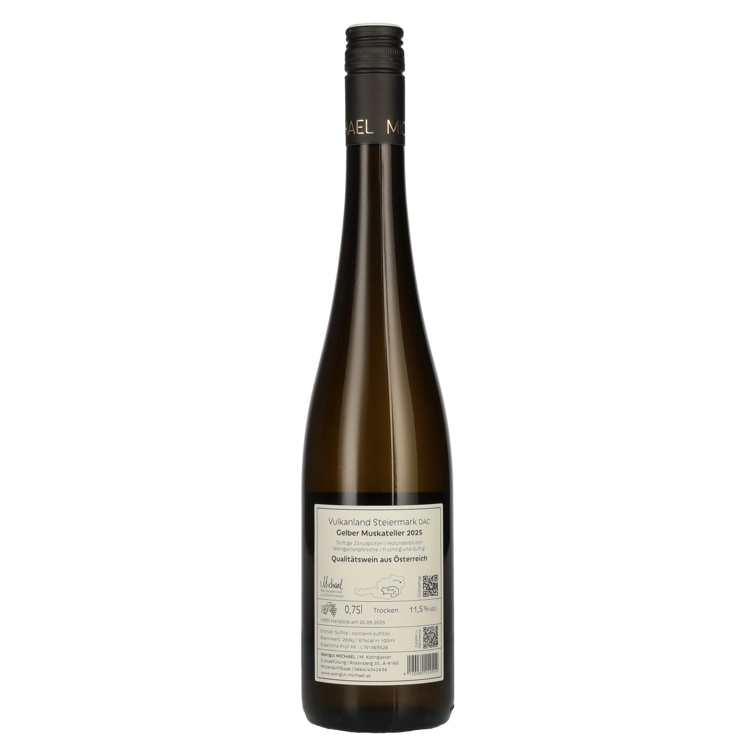 MICHAEL Gelber Muskateller Vulkanland Steiermark DAC 2025 11,5% Vol. 0,75l