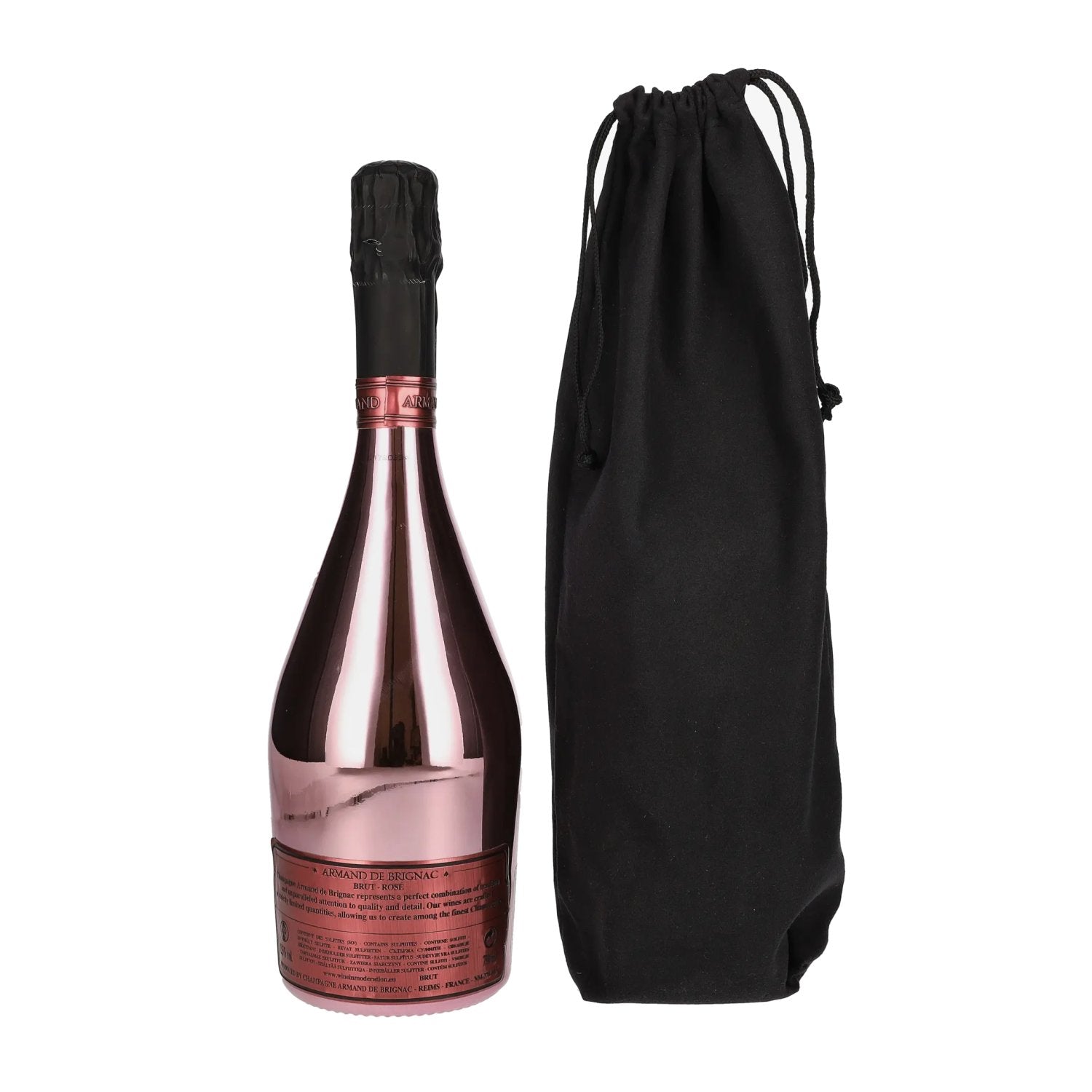 Armand de Brignac Champagne Rosé Brut 12,5% Vol. 0,75l en Velvet Bag