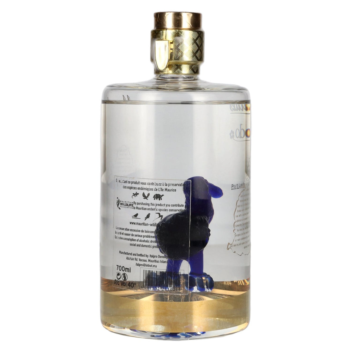 Rhum à la noix de coco « Mauritius Dodo » de l'île Maurice, 40 % vol., 0,7 l