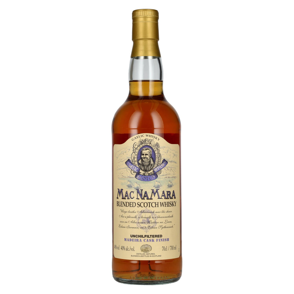 Gaelic Whisky MACNAMARA Madeira Cask Finish Blended Scotch Whisky 40% ABV 0.7l