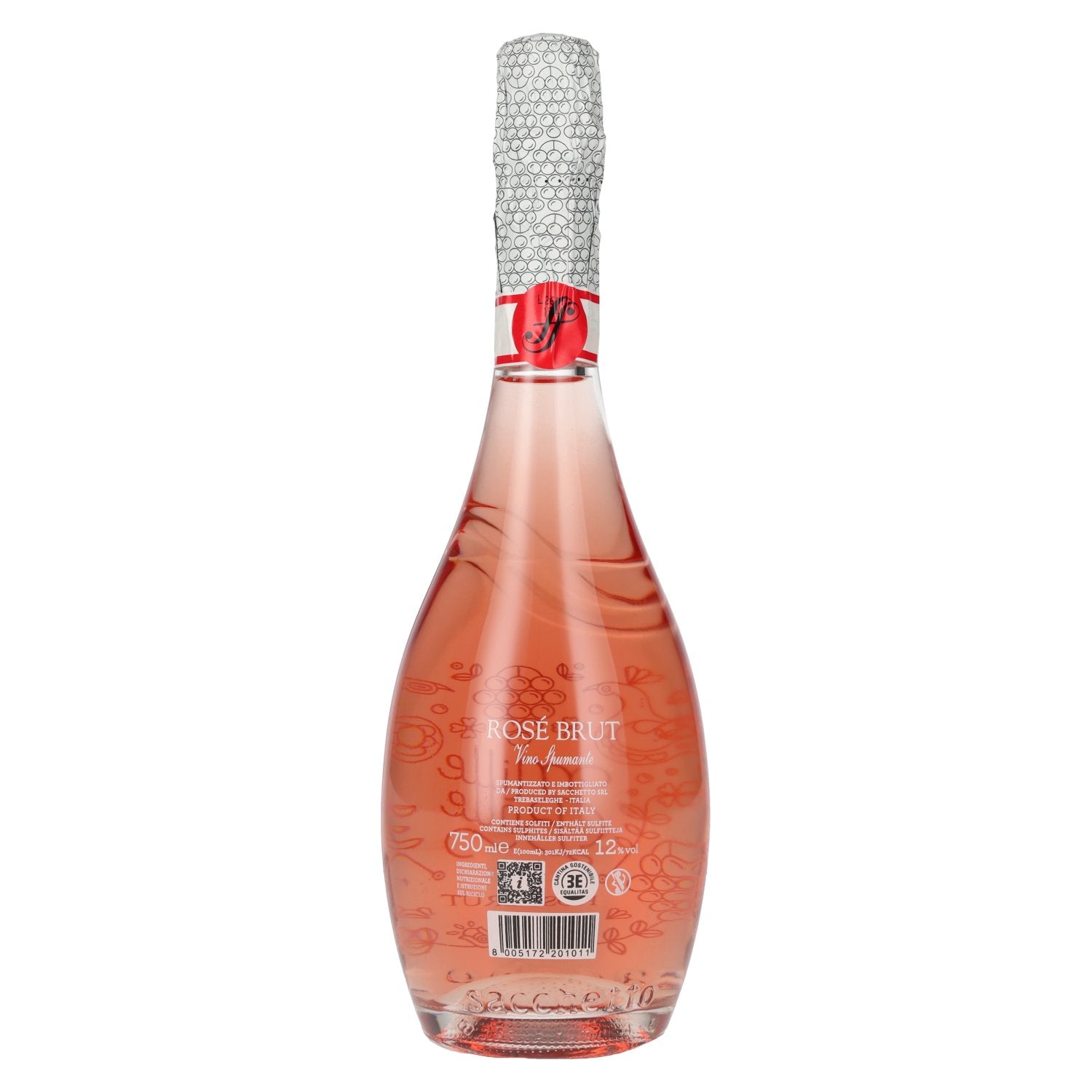 Sacchetto Spumante Mille Bolle Rosé Brut 12% Vol. 0,75l