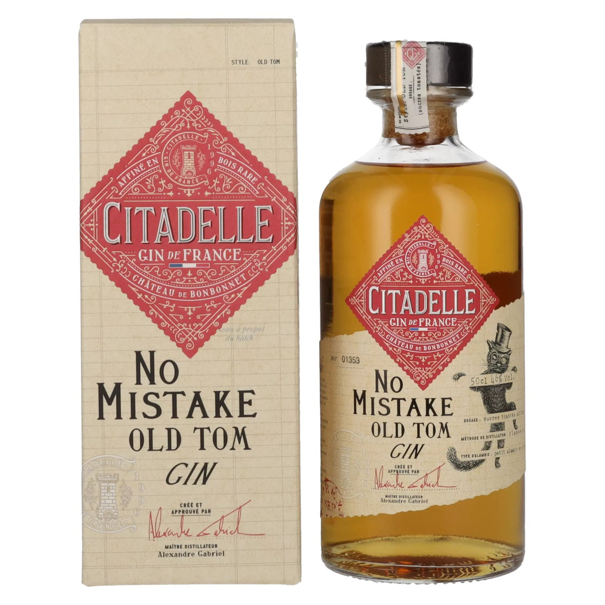 Citadelle NO MISTAKE Old Tom Gin 46% Vol. 0,5l in geschenkverpakking