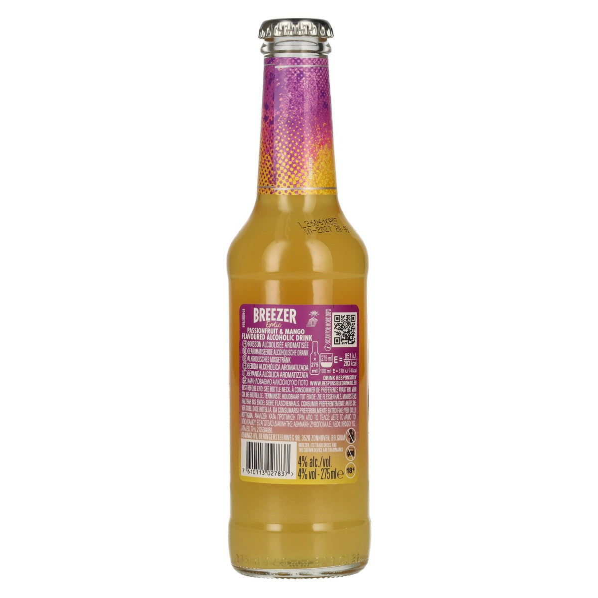 Bacardi Breezer Exotic Passionfruit &amp; Mango 4 % vol. 12 x 0,275 l