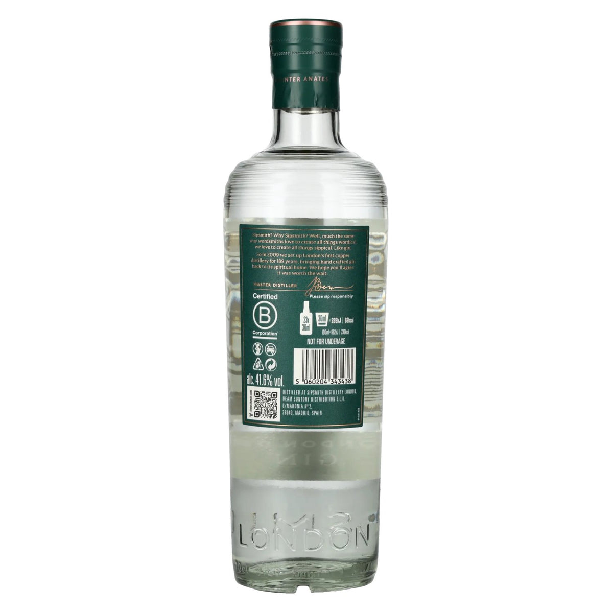Sipsmith London Dry Gin 41,6% Vol. 0,7l